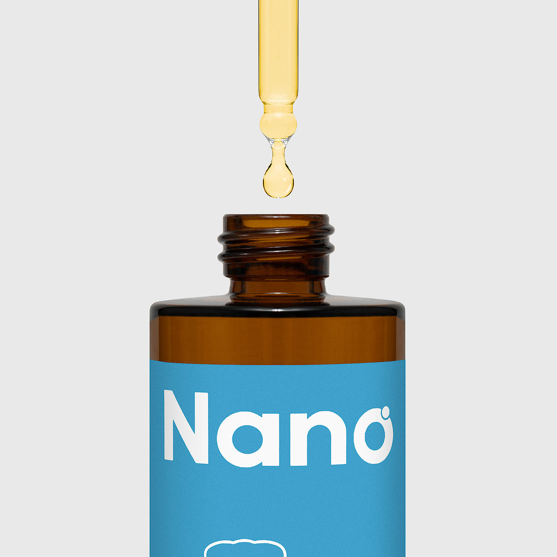 Nano bioavailable colloidal silver pet health and wellness supplement close up