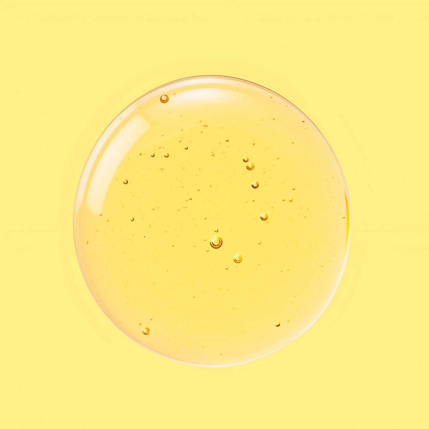 A detailed close up image of a drop of Nano colloidal liquid iron supplement