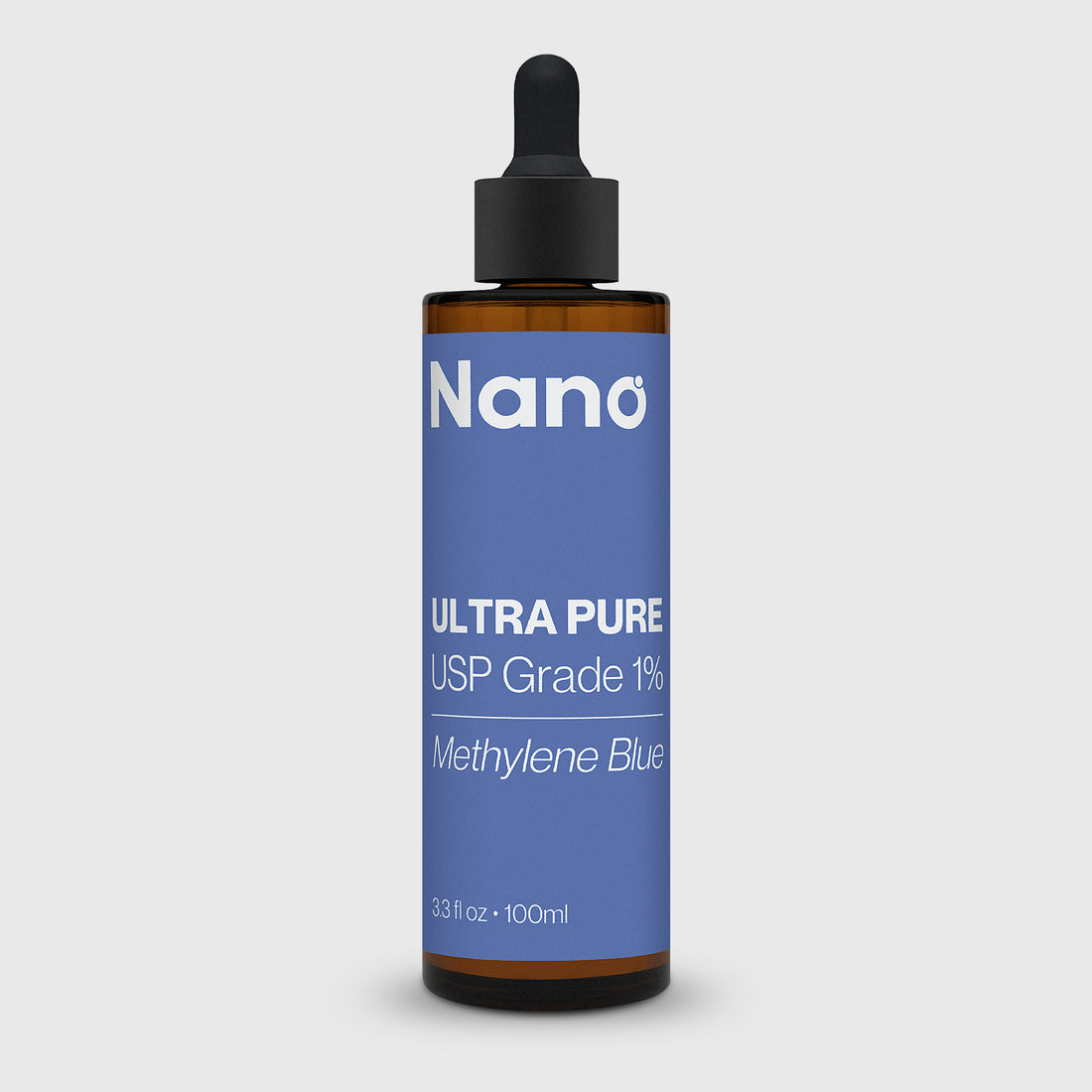 100ml bottle of Nano ultra pure USP grade 1% methylene blue supplement